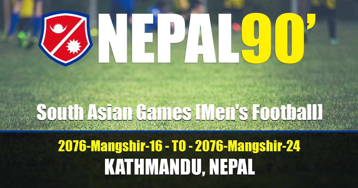 Nepal90 - South Asian Games [Men's Football]  Tournament