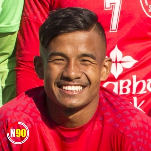 Football player Gautam Shrestha
