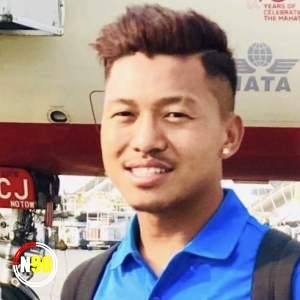 Football player Kamal Shrestha