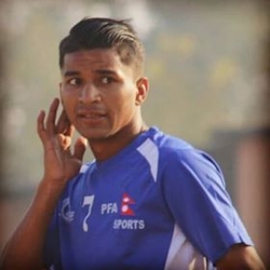 Football player Ashish Shrestha