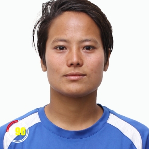 Football player Dipa Rai