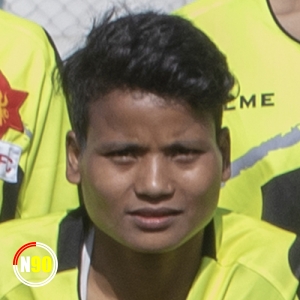 Football player Bimala Chaudhary